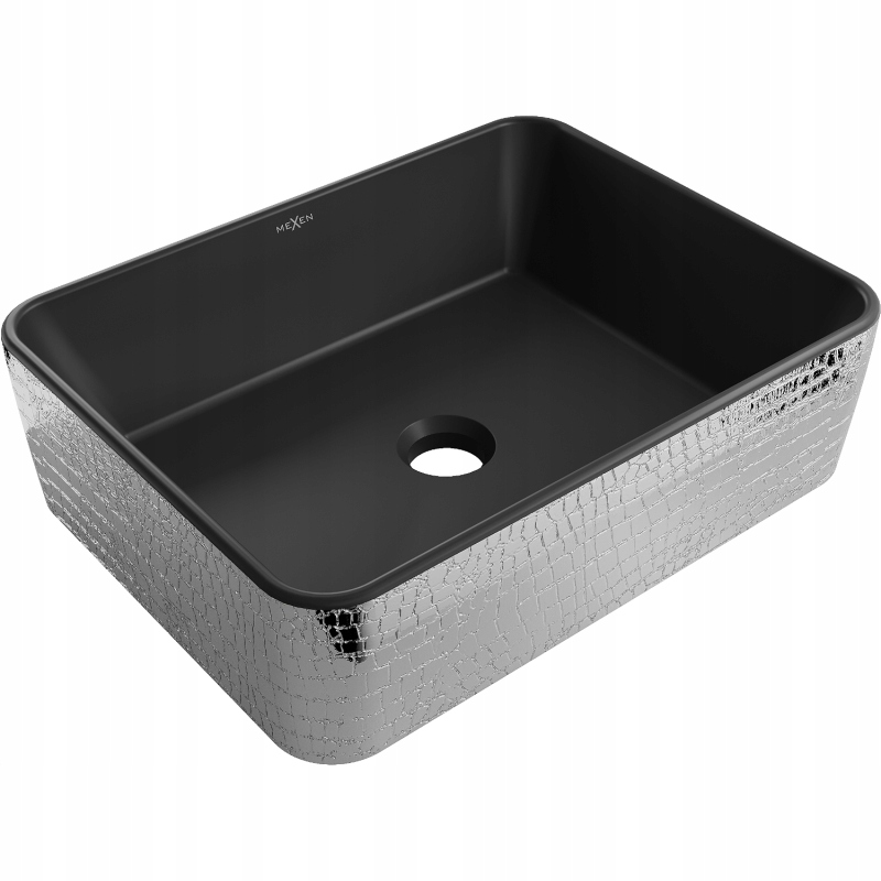 Mexen Catia umyvadlo na desku 48 x 37 Matná černá