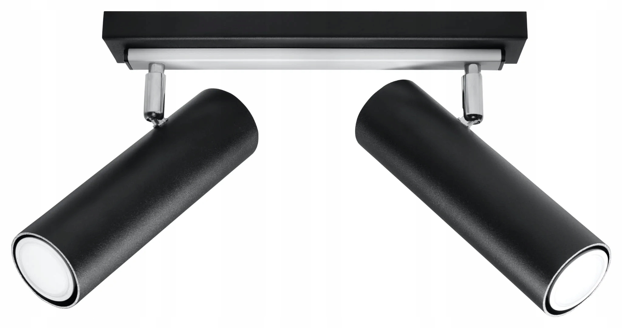Sollux Lighting Stropná lampa Direzione 2 Čierny reflektor GU10 40W