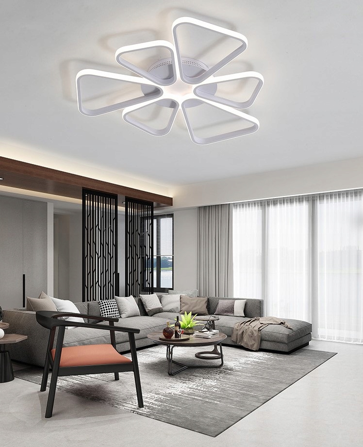 Inteligentna Lampa PLAFON żyrandol Smart Home Tuya Kolor biały czarny