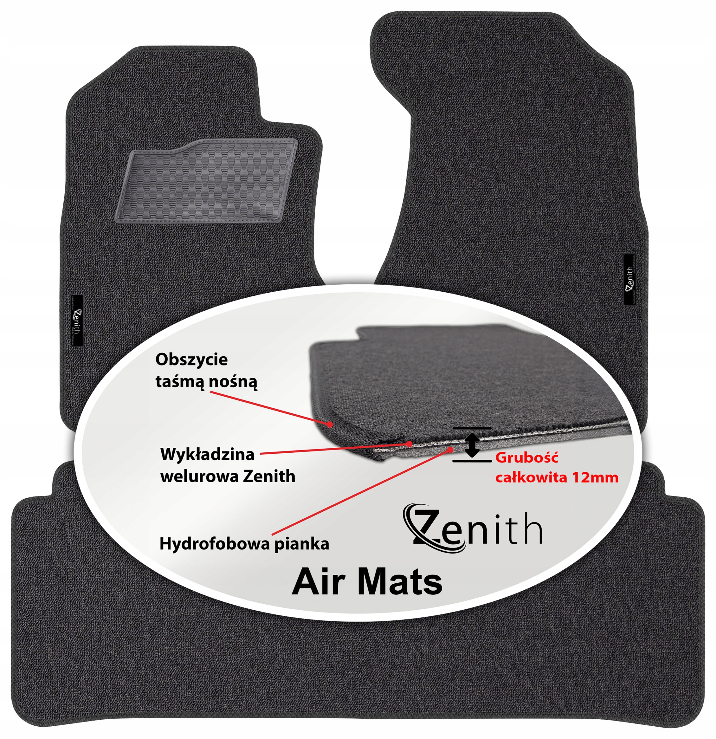 Honda Cr-v II Suv 2002-2006 Velúrové koberčeky do auta Zenith Air Mats