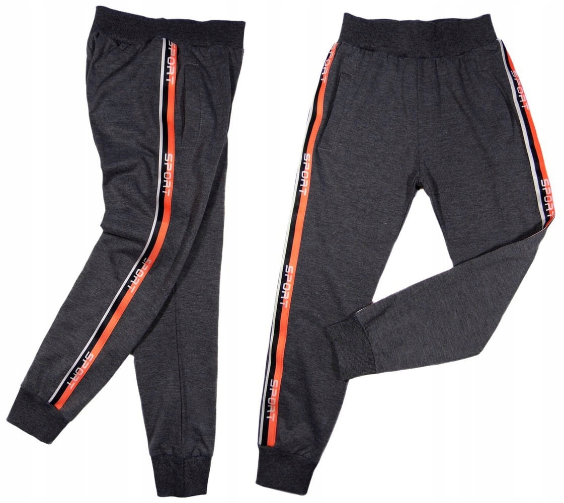 

chłopięce Spodnie dresowe 9618 Sport 12Y melanż