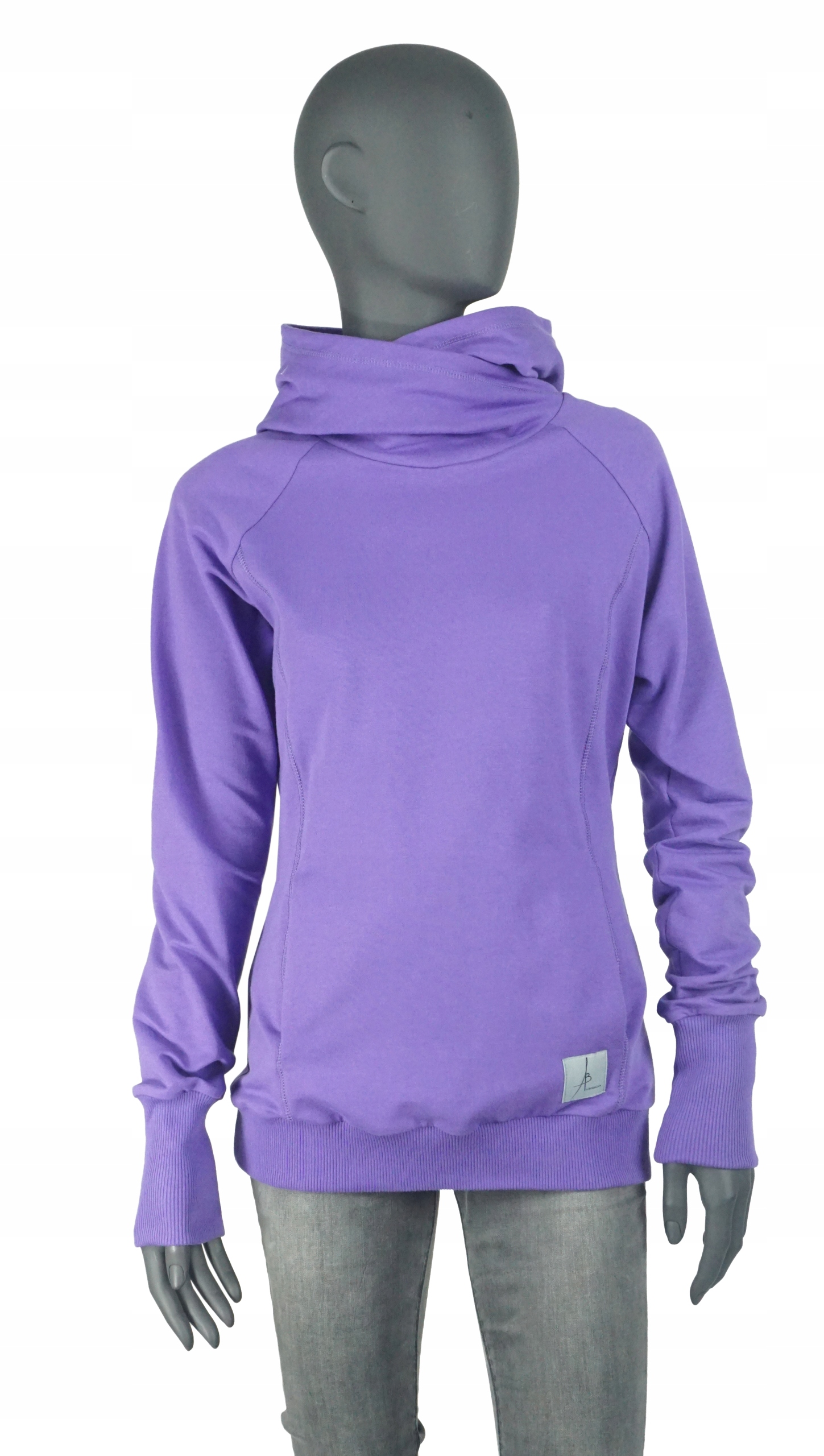 

Bluza dresowa damska z kapturem L fioletowa fiolet
