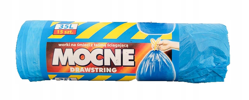 

Worki na Śmieci z Taśmą 35l Niebieskie 15 sztuk