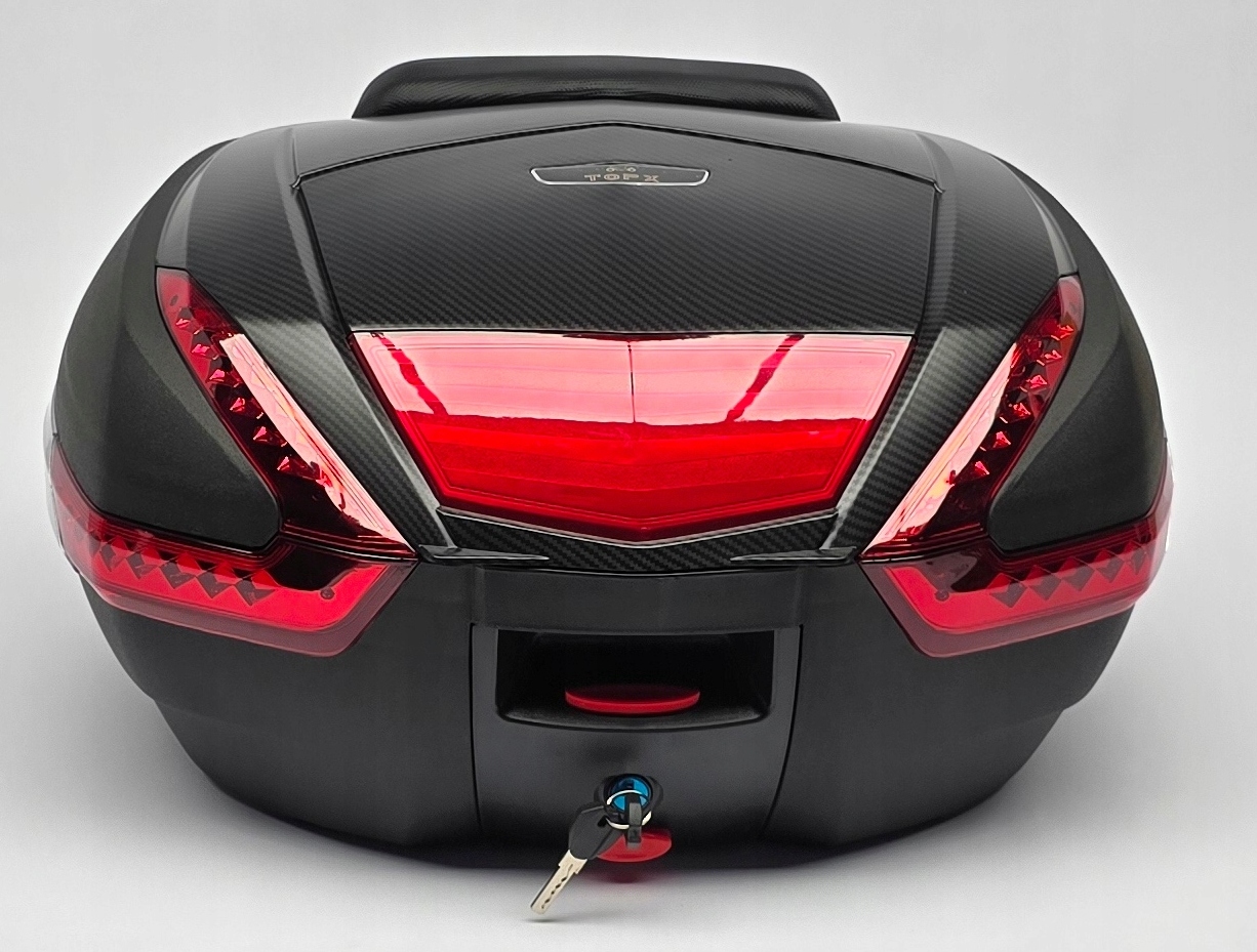 Centrální Kufr Na Motorku 48 L, Opěradlo, Deska Pro 2 Přilby 2025