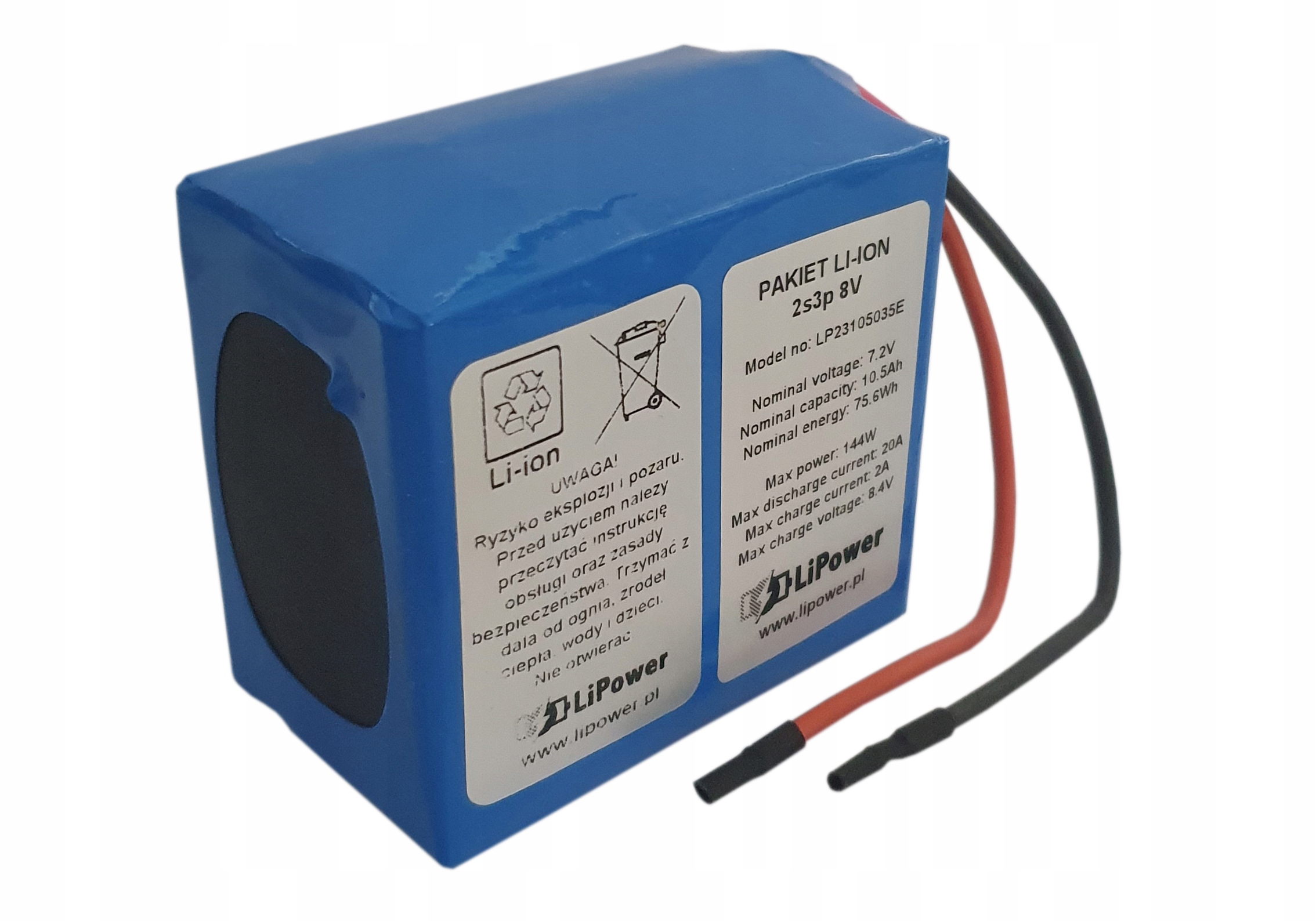 Akumulator Li-Ion LiPower 10500mAh 8V