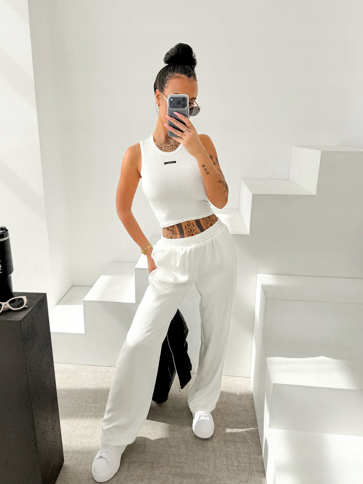Dámské kalhoty Olavoga Luxe Lounge Ecru S