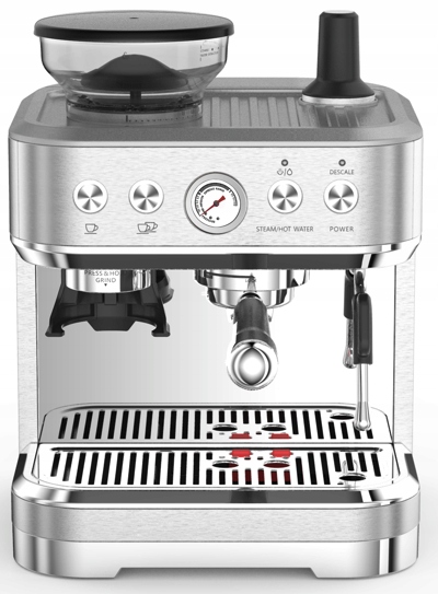 Kávovar, nádržka na vodu 2,3 l, baňkový kávovar z oceli