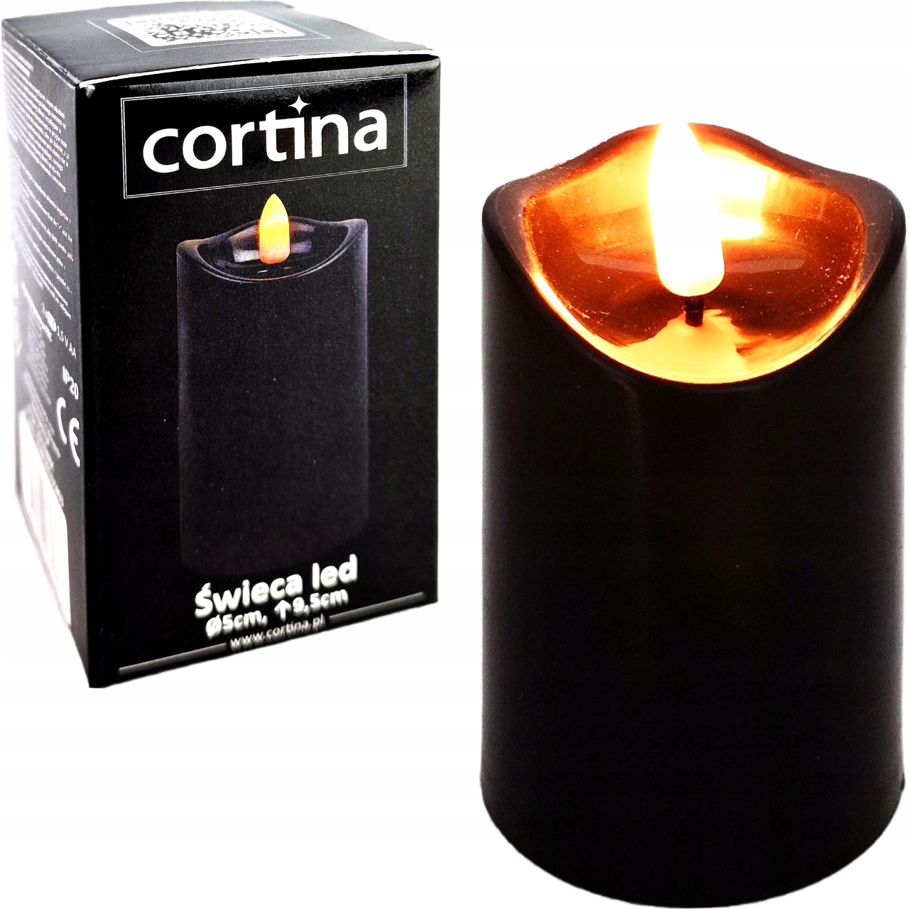 ŚWIECZKA WKŁAD DO ZNICZA EFEKT PŁOMIENIA 9,5cm BL