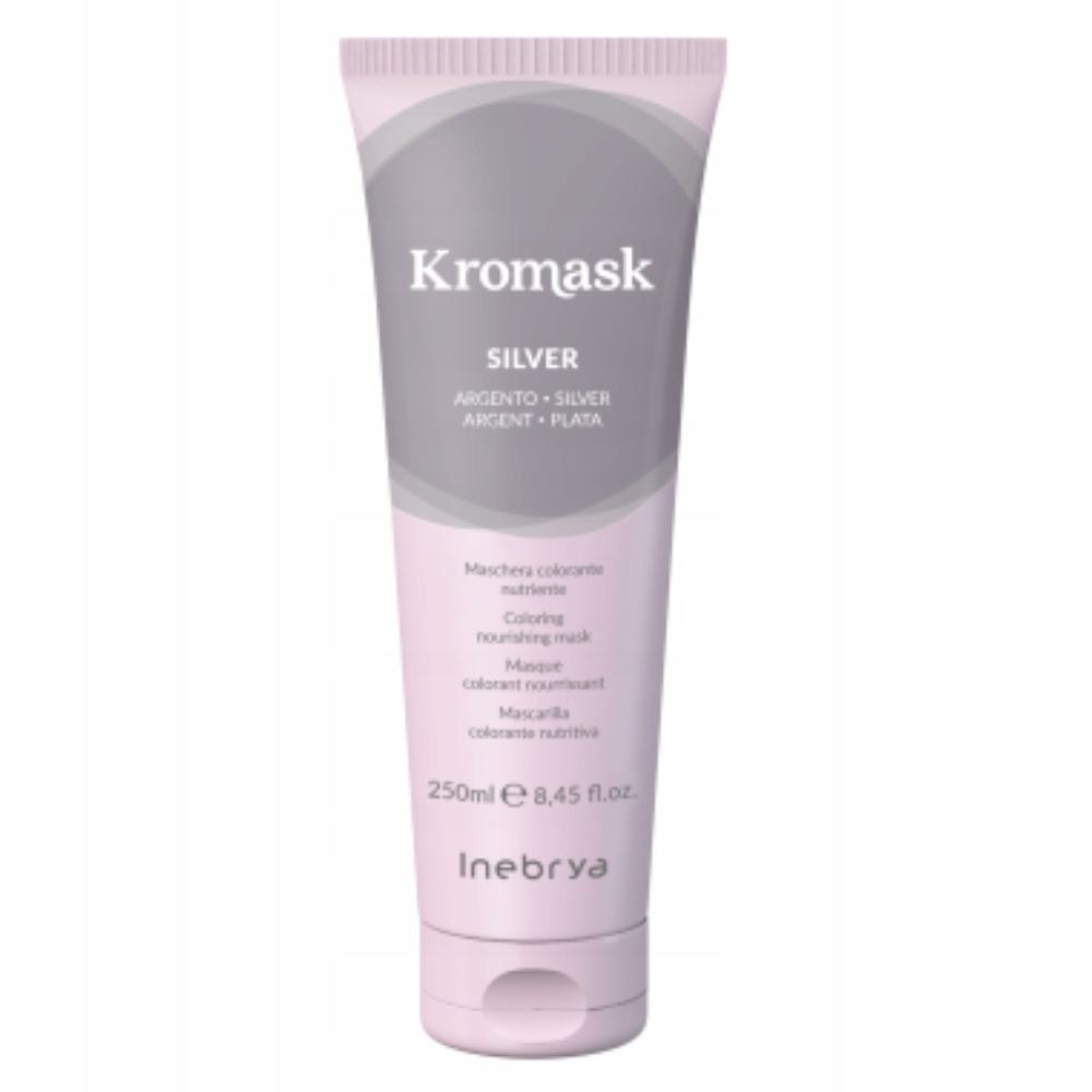 Inebrya Kromask maska barvicí Silver, 250ml, výživa pro studenou blond