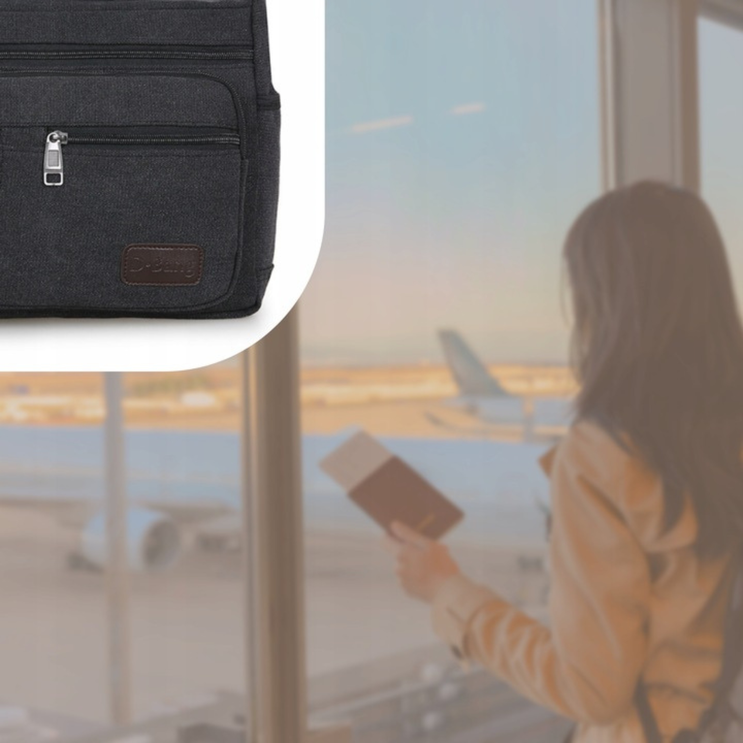 TORBA MESKA NA RAMIE LISTONOSZKA SASZETA DO PRACY Głębokość (krótszy bok) 10 cm