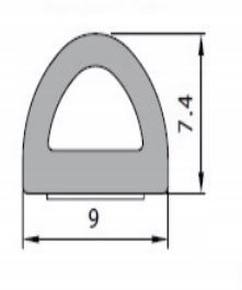 USZCZELKA samoprzylepna do okien okna okienna 9mmx7,5mm profil D biała 1M EAN (GTIN) 5905369041334