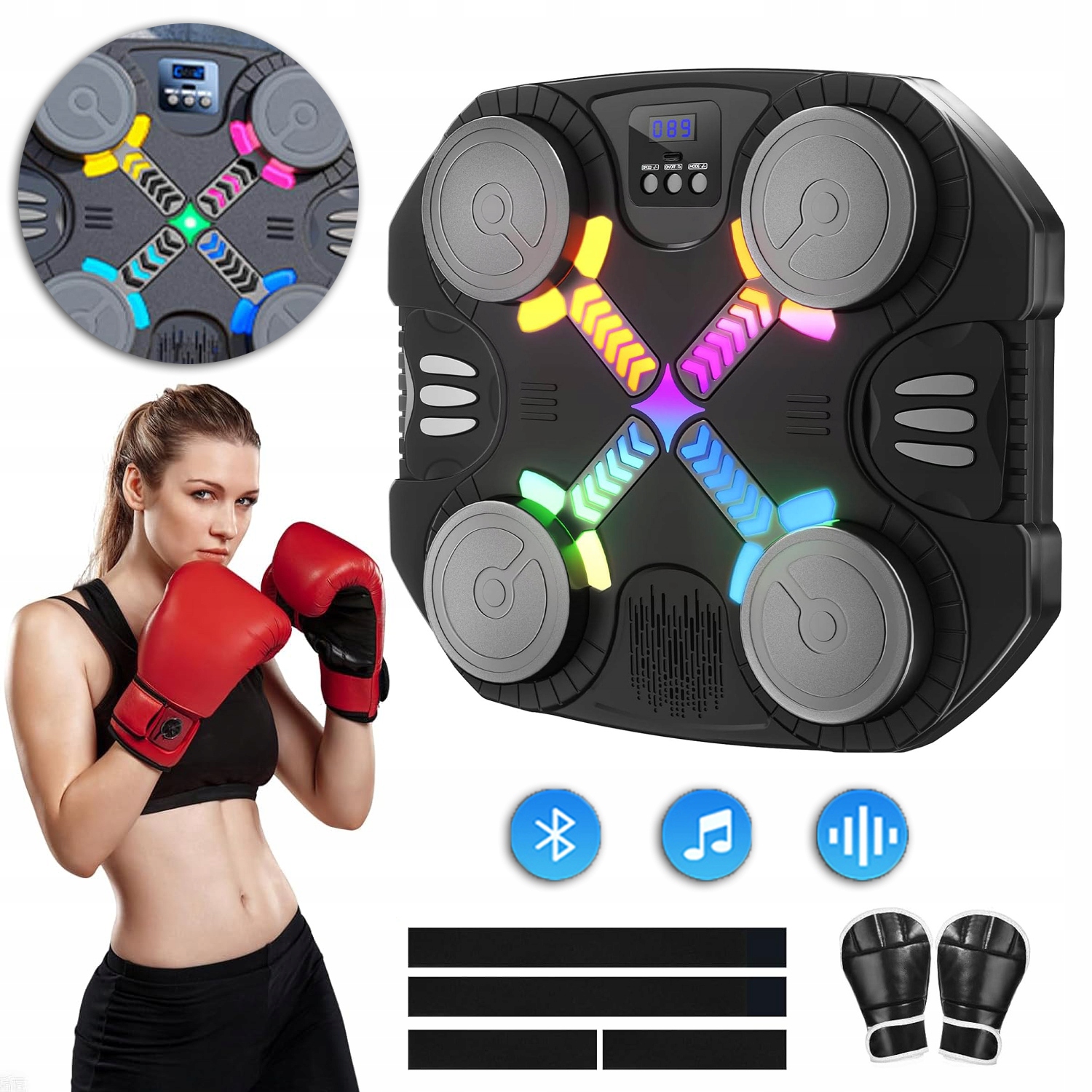 Muzyczna Maszyna Bokserska, Bluetooth Sprzęt Do Treningu Boksu Ściennego