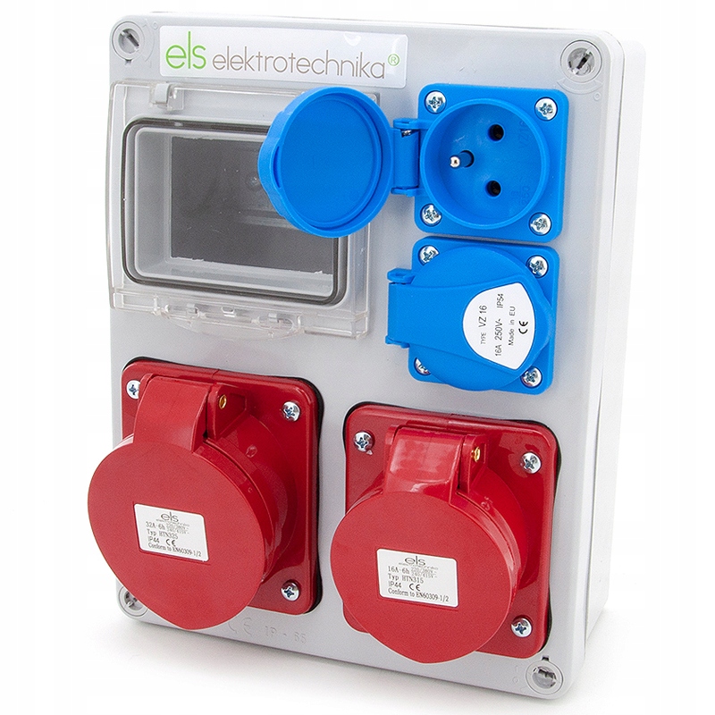 Rozvaděč Stavební Rozvaděč Silová Skříň 32/5 16/5 2xGS Vývodka