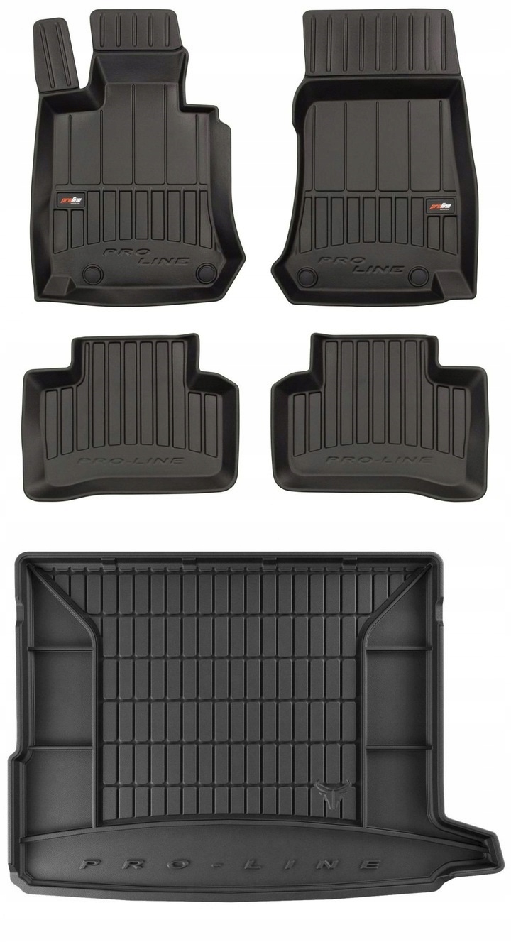 Set 3D gumové rohože Mercedes Glc X253 2016-2022
