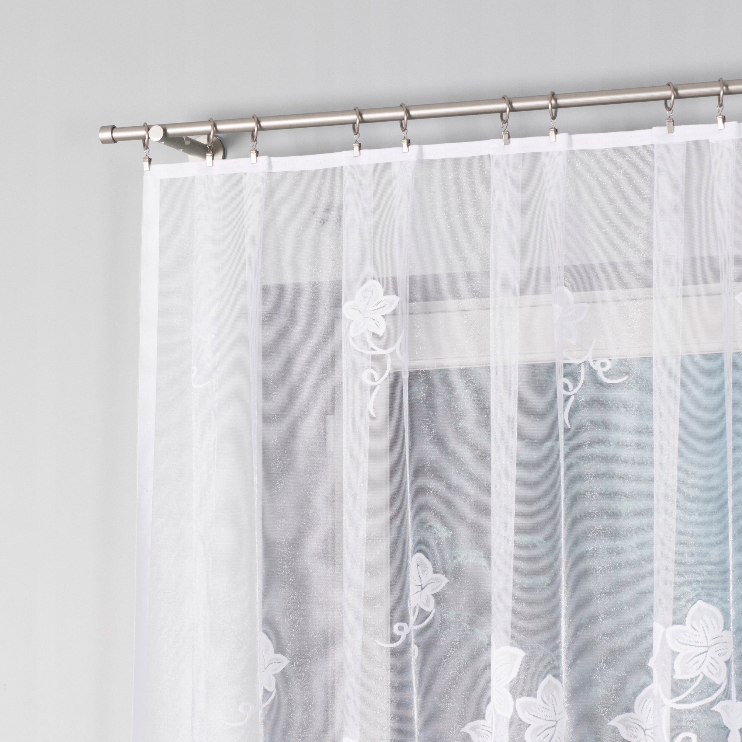 FIRANA GOTOWA ŻAKARDOWA BIAŁA 300x160 DO POKOJU KUCHNI ŻABKI Marka Nav-Hess