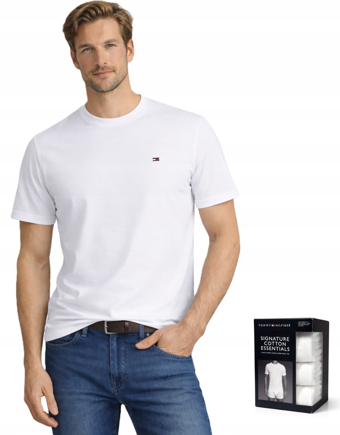 Tommy Hilfiger T-shirt Koszulka Męska UM0UM03379_05E 3PACK