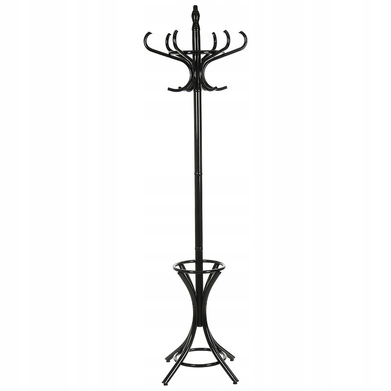 WIESZAK STOJĄCY DREWNIANY WDR-1/BL STEMA CZARNY