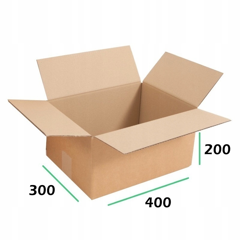 400x300x200 PUDŁO KARTON KARTONY 3-warstwowe 20szt EAN (GTIN) 5905616860121