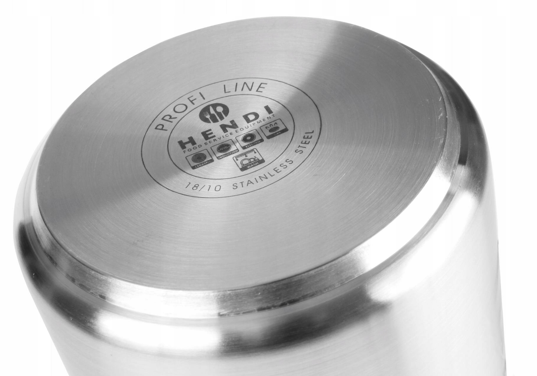 Garnek wysoki z pokrywką Profi Line, HENDI, Profi Line, 6L, 200x(H)190mm Marka Hendi