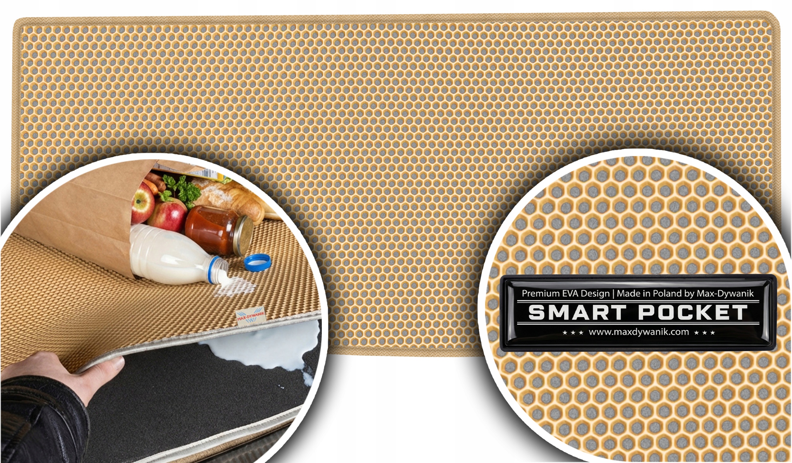 Ford Galaxy II 7os 2006-2015 Vložka do zavazadlového prostoru Eva Smart Pocket Béžová