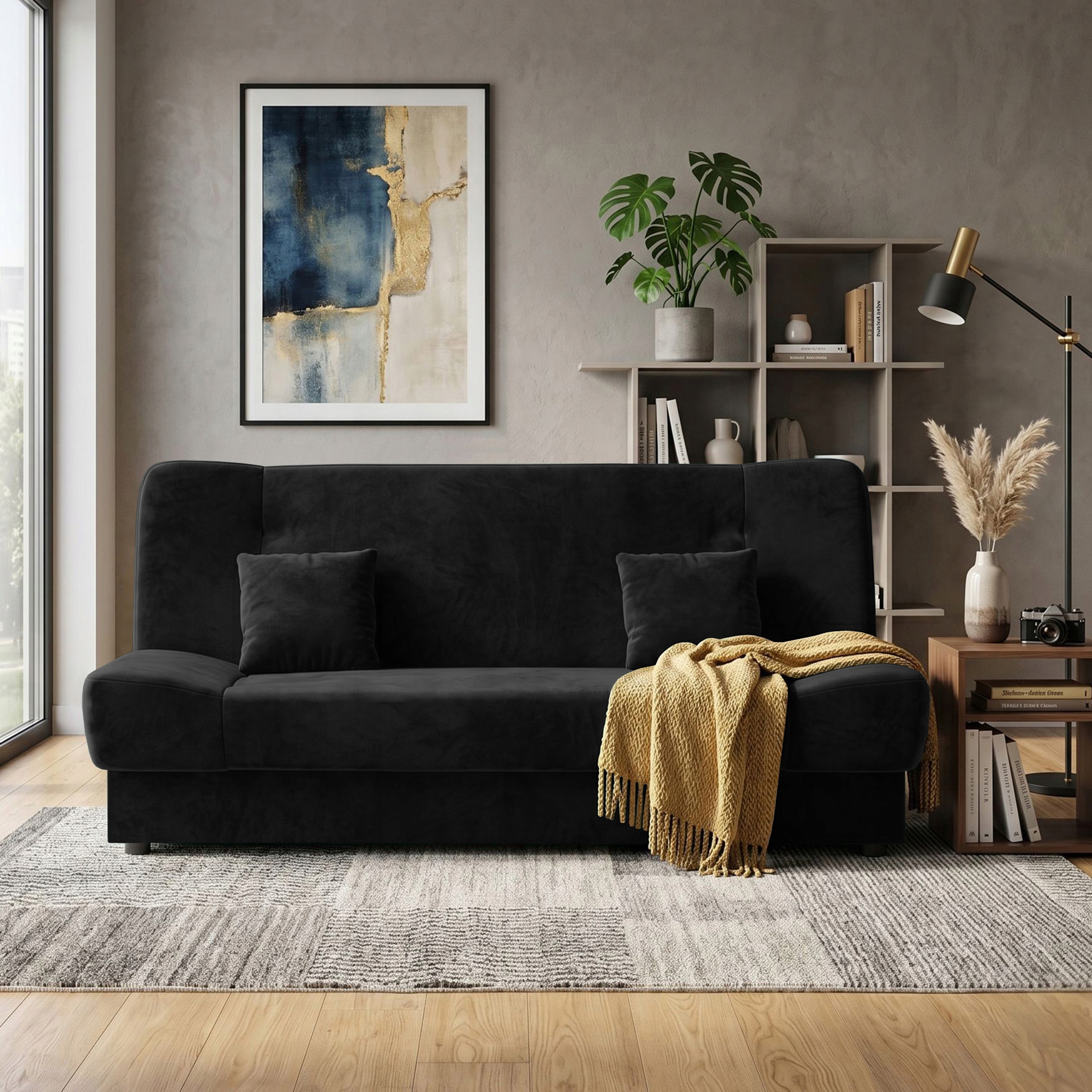 Rozkládací pohovka Funkce Spaní Postel Polský Výrobce Bueno 200x82 cm