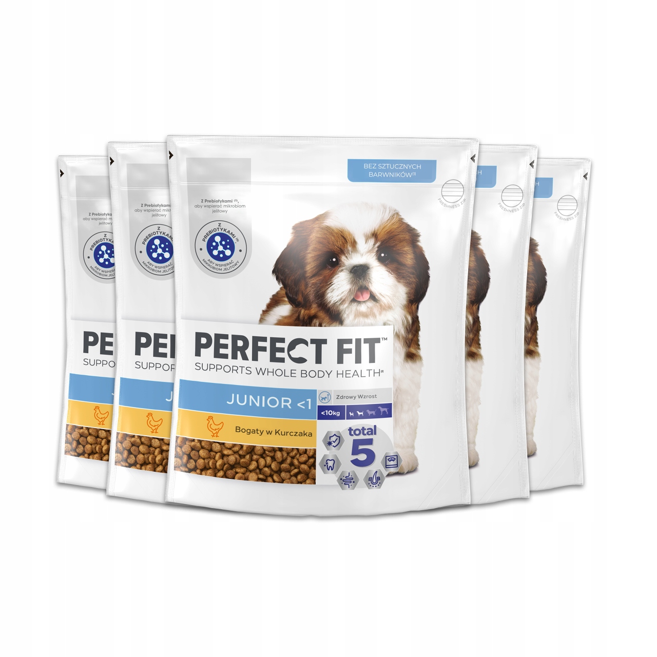 Perfect Fit Junior sucha karma dla szczeniąt z kurczakiem 6x 825 g