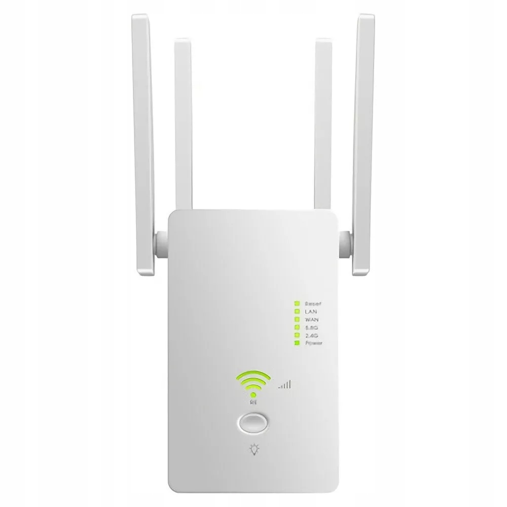 Repeater WiFi wzmacniacz sygnału Dual Band 2,4 GHz/5 GHz 1200 Mb/s Koanni