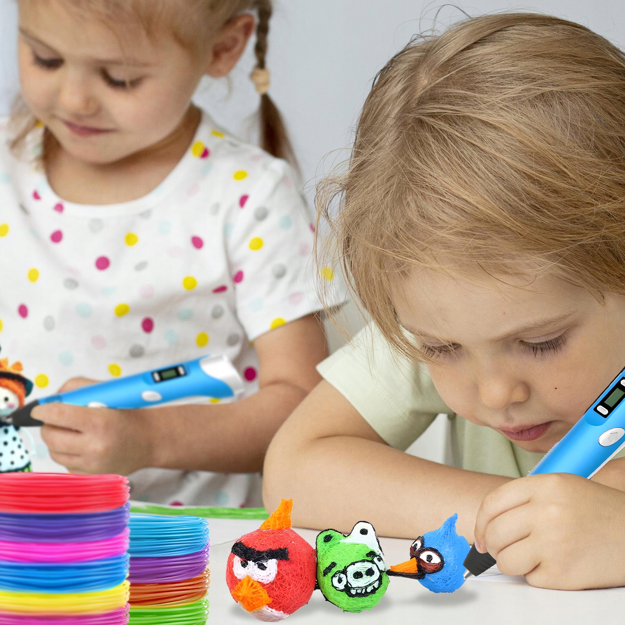 DŁUGOPIS 3D PEN DLA DZIECI DRUKARKA ZESTAW 3 GENERACJA 2024 Model 2GEN