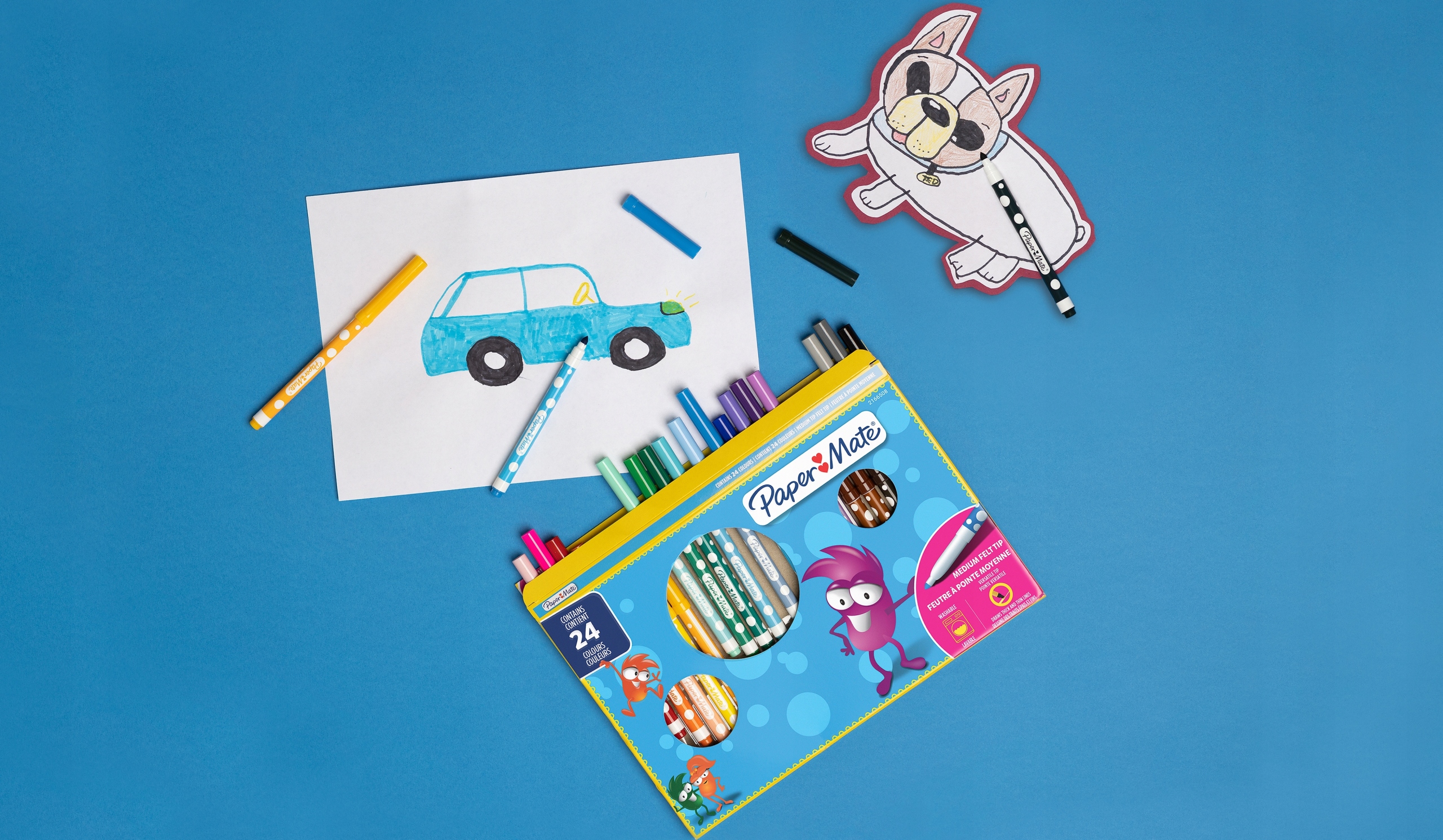 FLAMASTRY + KREDKI ołówkowe + KREDKI świecowe Rodzaj pisaki