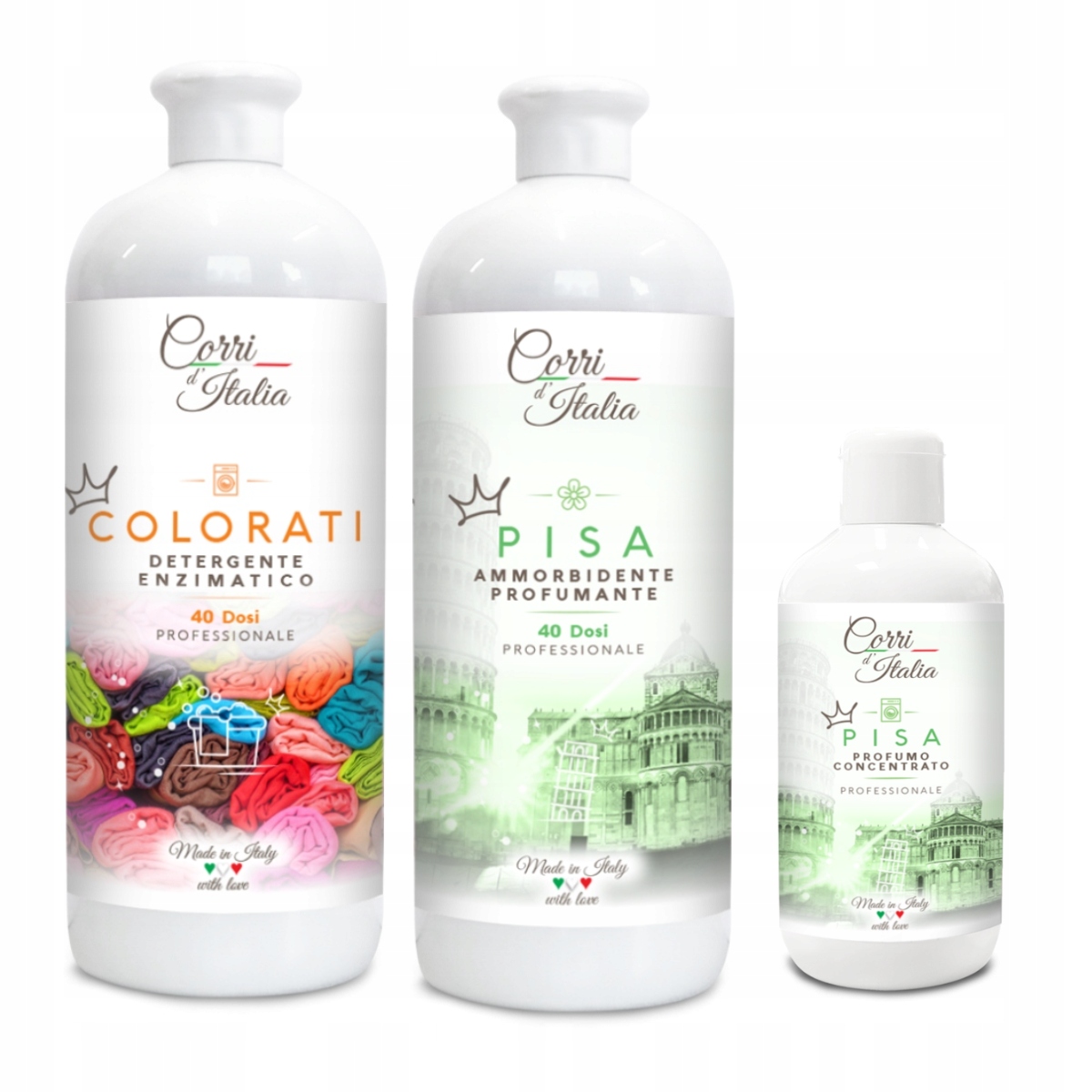 Levně Corri d'Italia sada: Colorati na praní parfém a koncentrát Pisa
