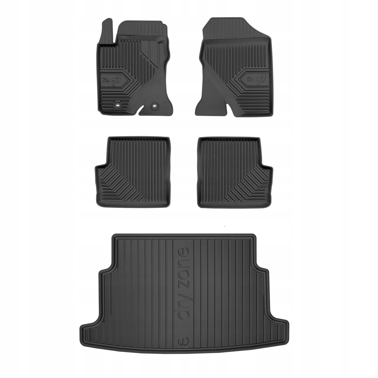 Gumové rohože rohož batožinového priestoru pre Toyota Corolla IX E120 Hb