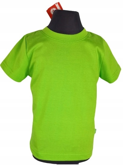 T-SHIRT 95% BAWEŁNA KOSZULKA, BLUZKA, POLSKI PRODUCENT r110 zielona Marka Biko