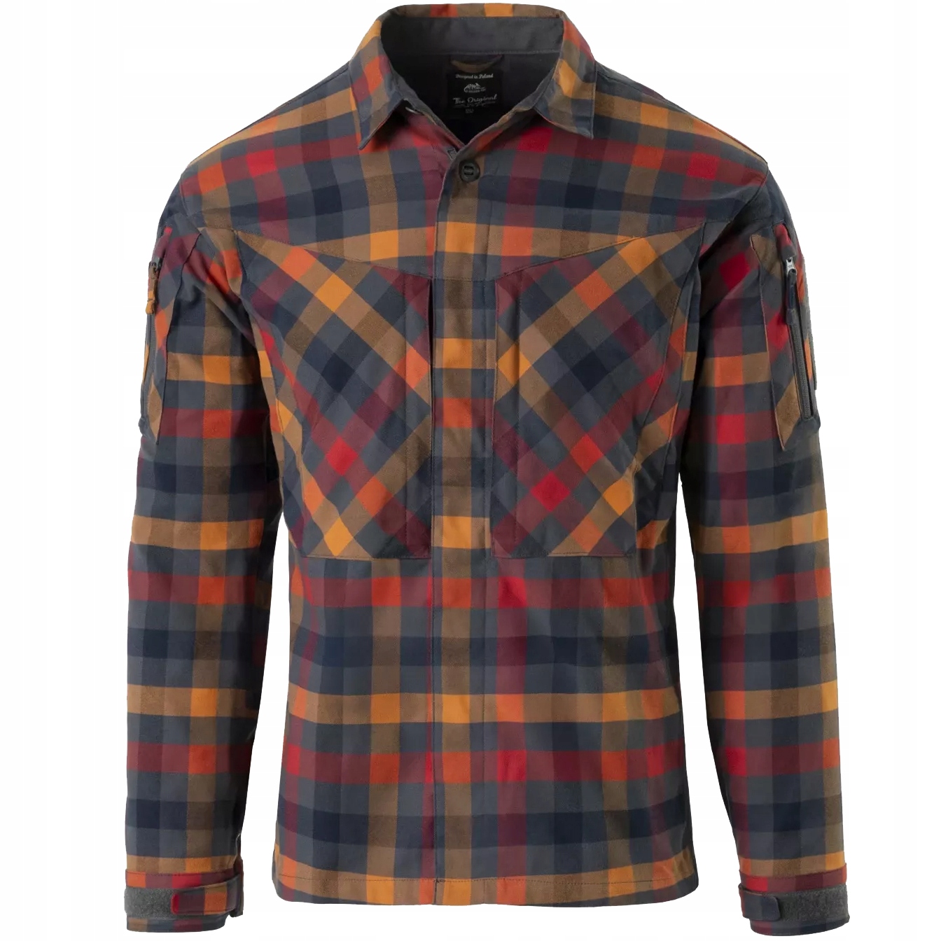 Košile Helikon Mbdu Flannel Shirt Nylon Sorona Dark Autumn Checkered XL