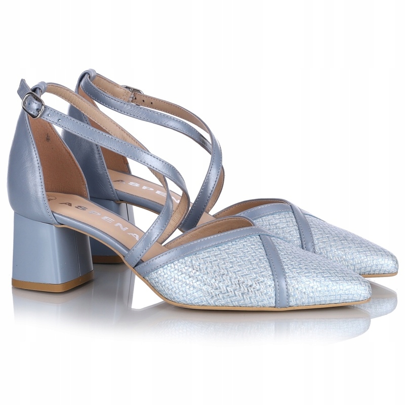 Dámské sandály Aspena Kor 2833 NIEB512/428 modré Kůže VEL.36