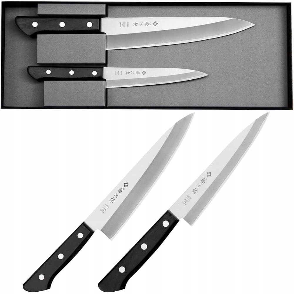 Sada 2 nožov Tojiro Basic VG10 Japonský Univerzálny 13 cm Šéfkuchár 20 cm