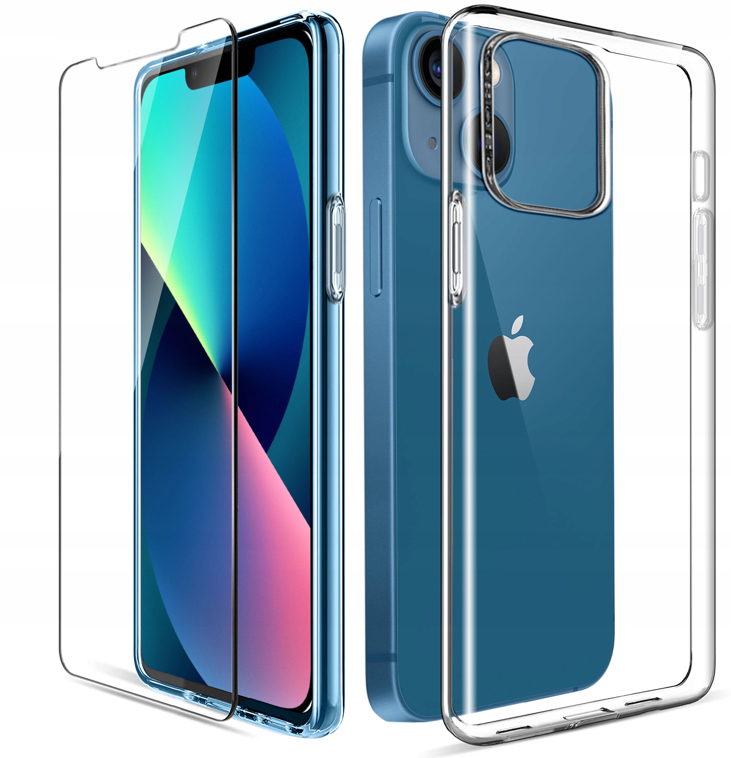 

Etui Silicone Case Szkło 9H do Apple Iphone 13