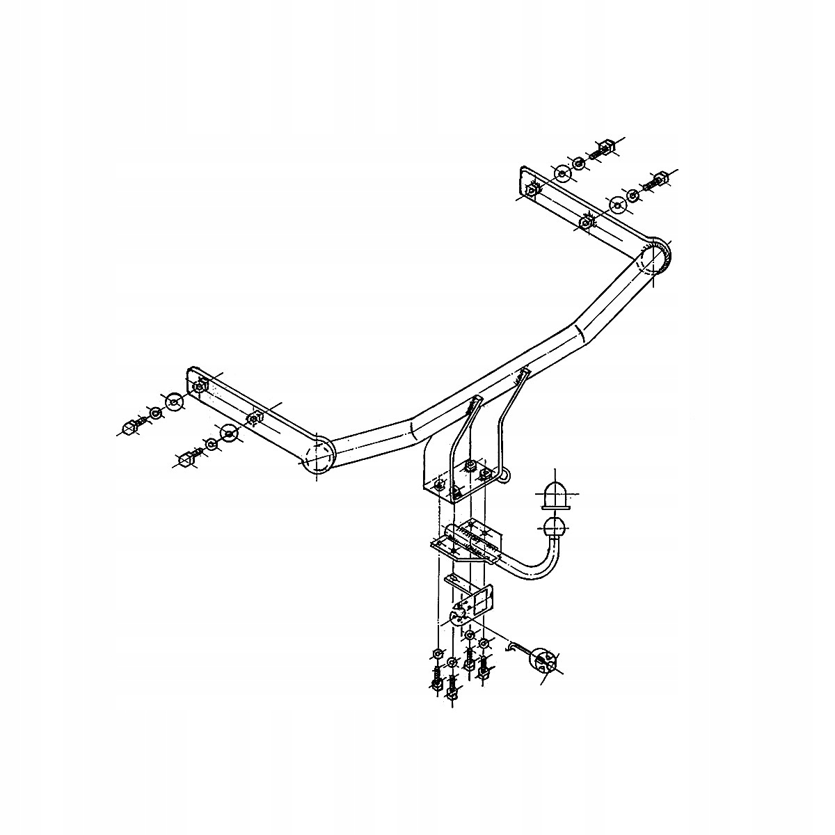 Hak Holowniczy nowy Wiązka do Skoda Fabia 1 I 6Y Sedan 4D 01-07 7 PIN Producent Steinhof