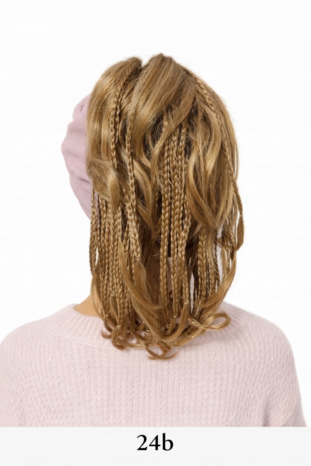 Připínací poník Manuelka s copánky, zlatý blond-Nessaja