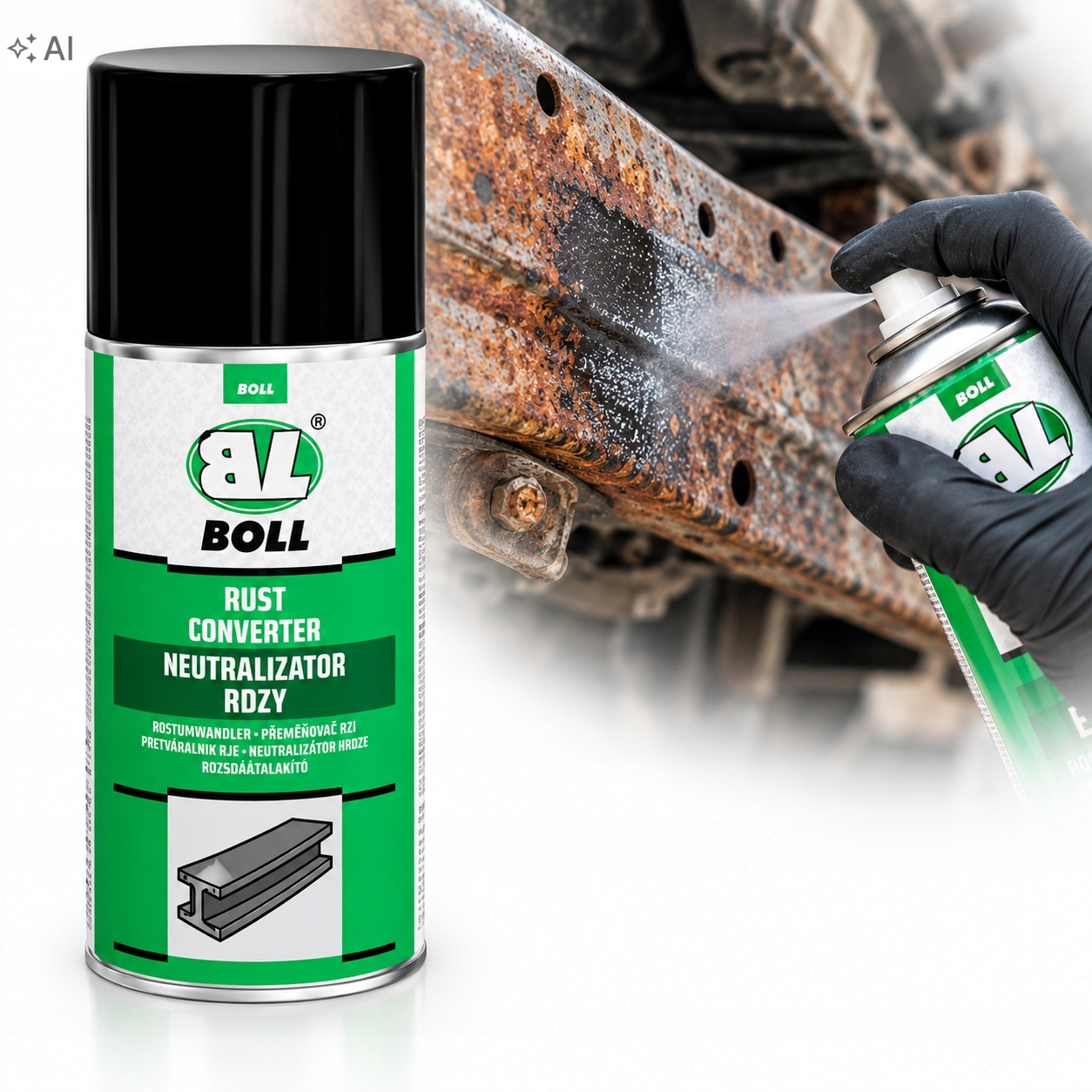 Neutralizator Rdzy środek antykorozyjny na rdzę Boll Rust Converter 400ml