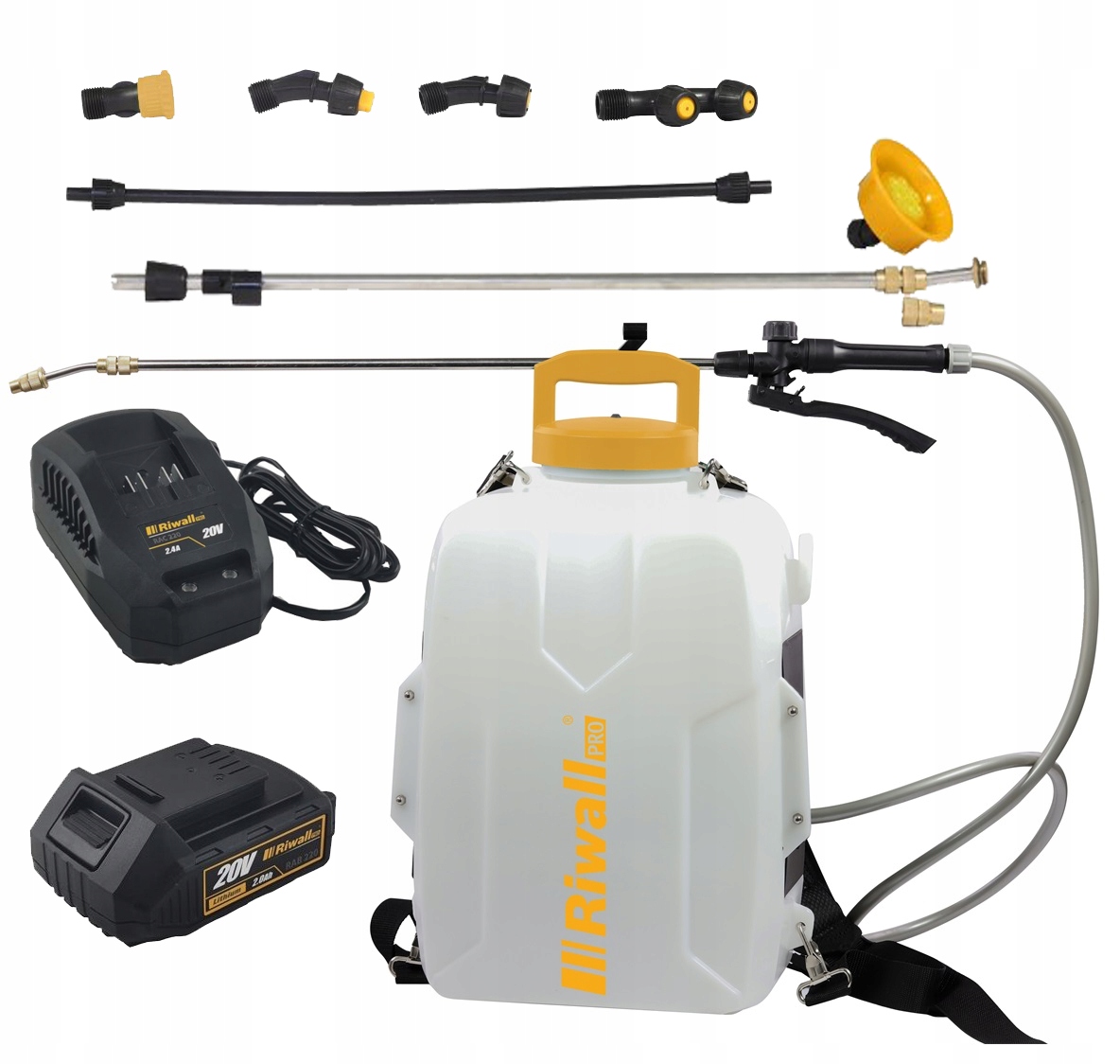 

Opryskiwacz Akumulatorowy Riwall 20V 2Ah Aku 12L