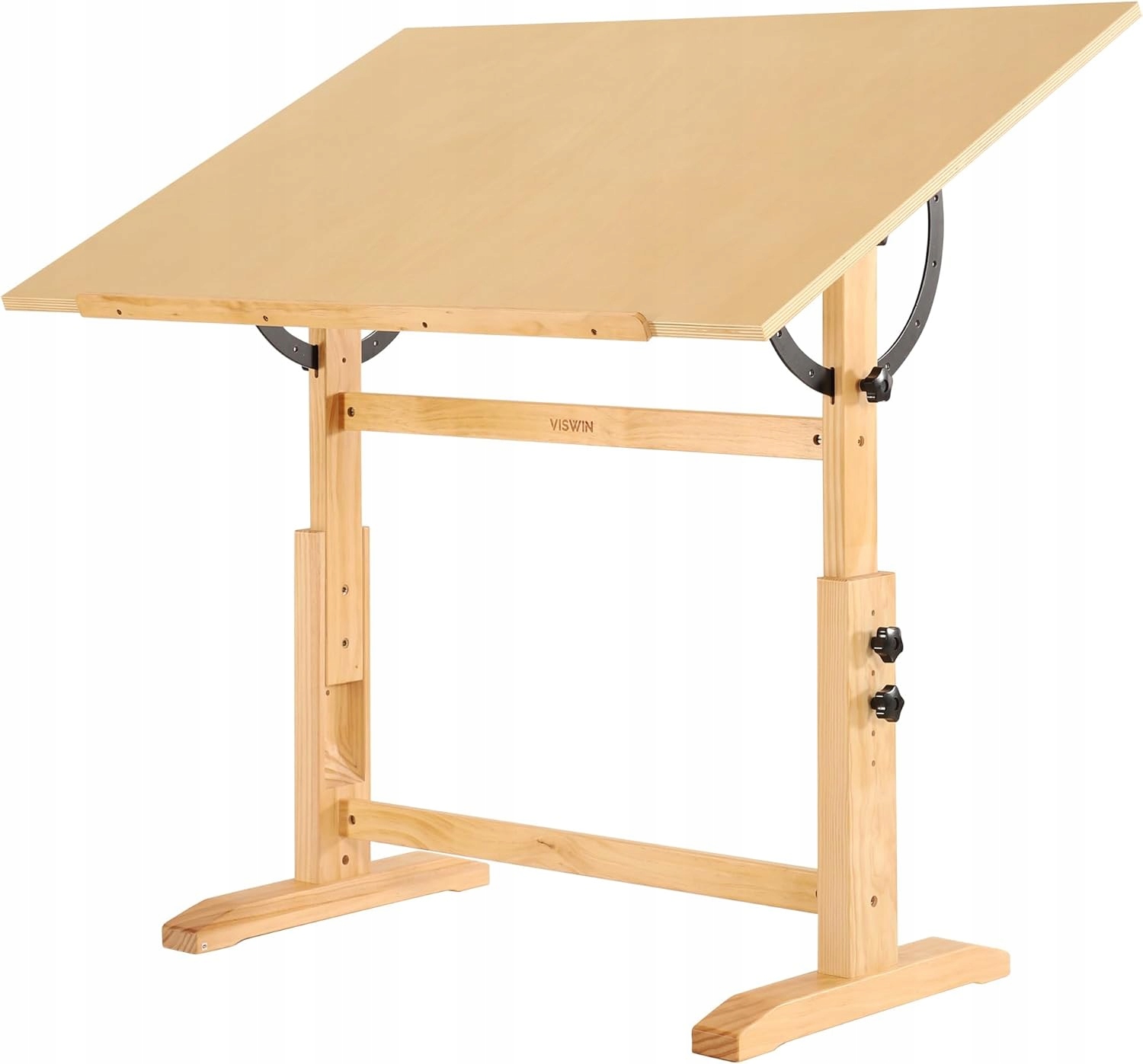 Kresliaci stôl s nastaviteľnou výškou a sklonom 107x76x86 cm borovica