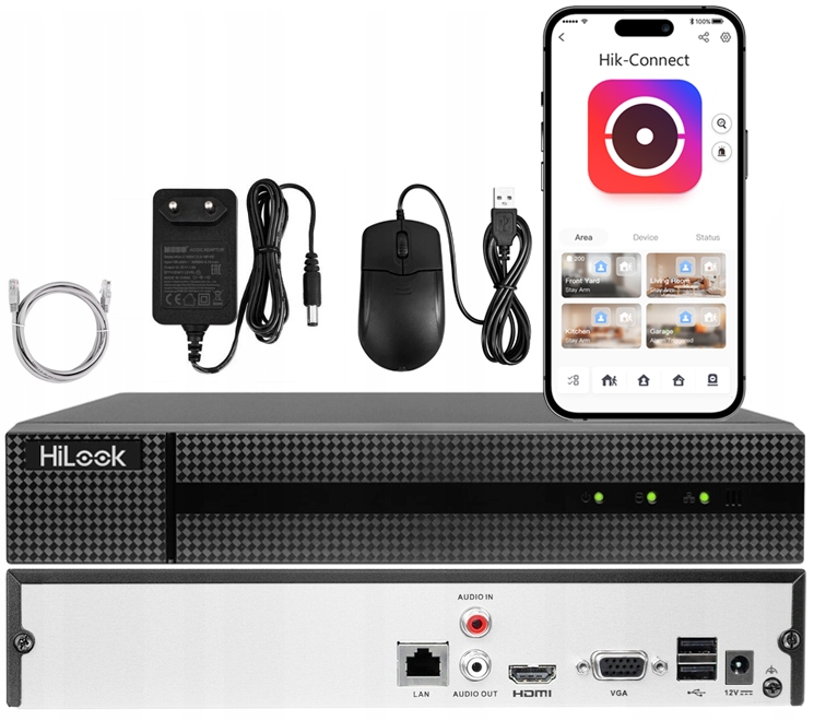 8kanálový Ip rekordér do 8 Mpx HiLook od Hikvision Aplikace HikConnect