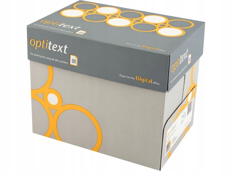 Papier Ksero A4 Biurowy Optitext 80g 5 Ryz KARTON