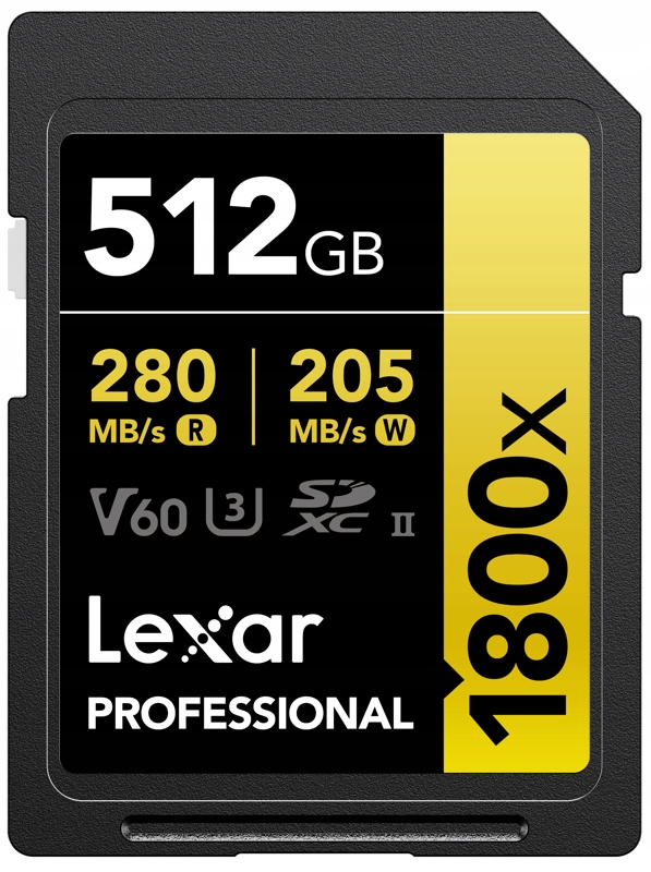 Lexar Sdxc Pro 512GB 280MB/s Uhs-ii U3 1800x V60 čtečka