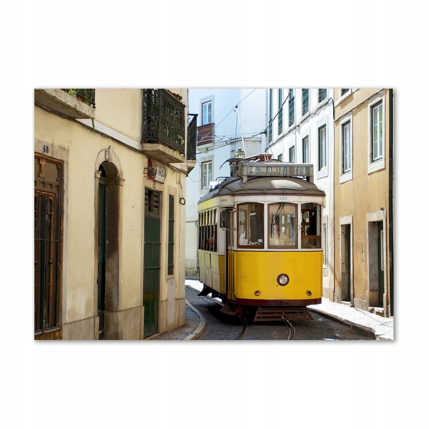 

Foto obraz szklany Tramwaj z Lizbony 100x70