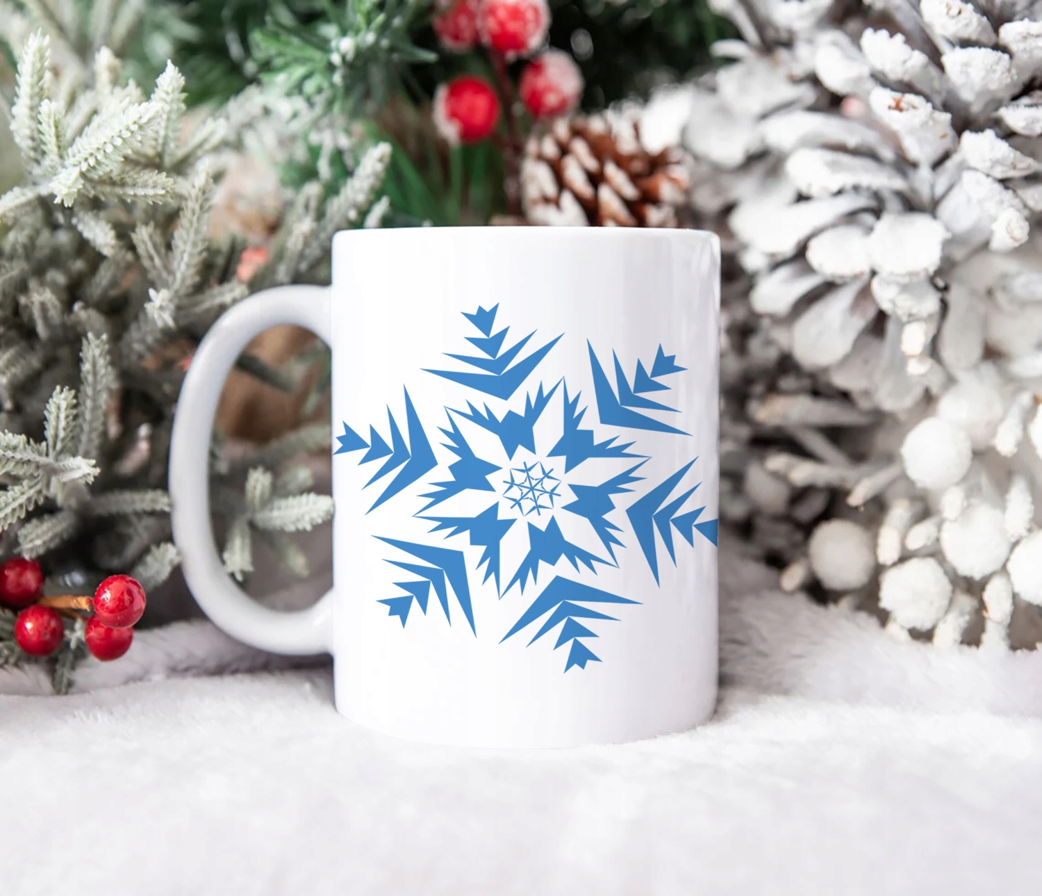 SUPER ŚWIĄTECZNY KUBEK PREZENT 330ml ŚNIEŻYNKA Rodzaj kubek