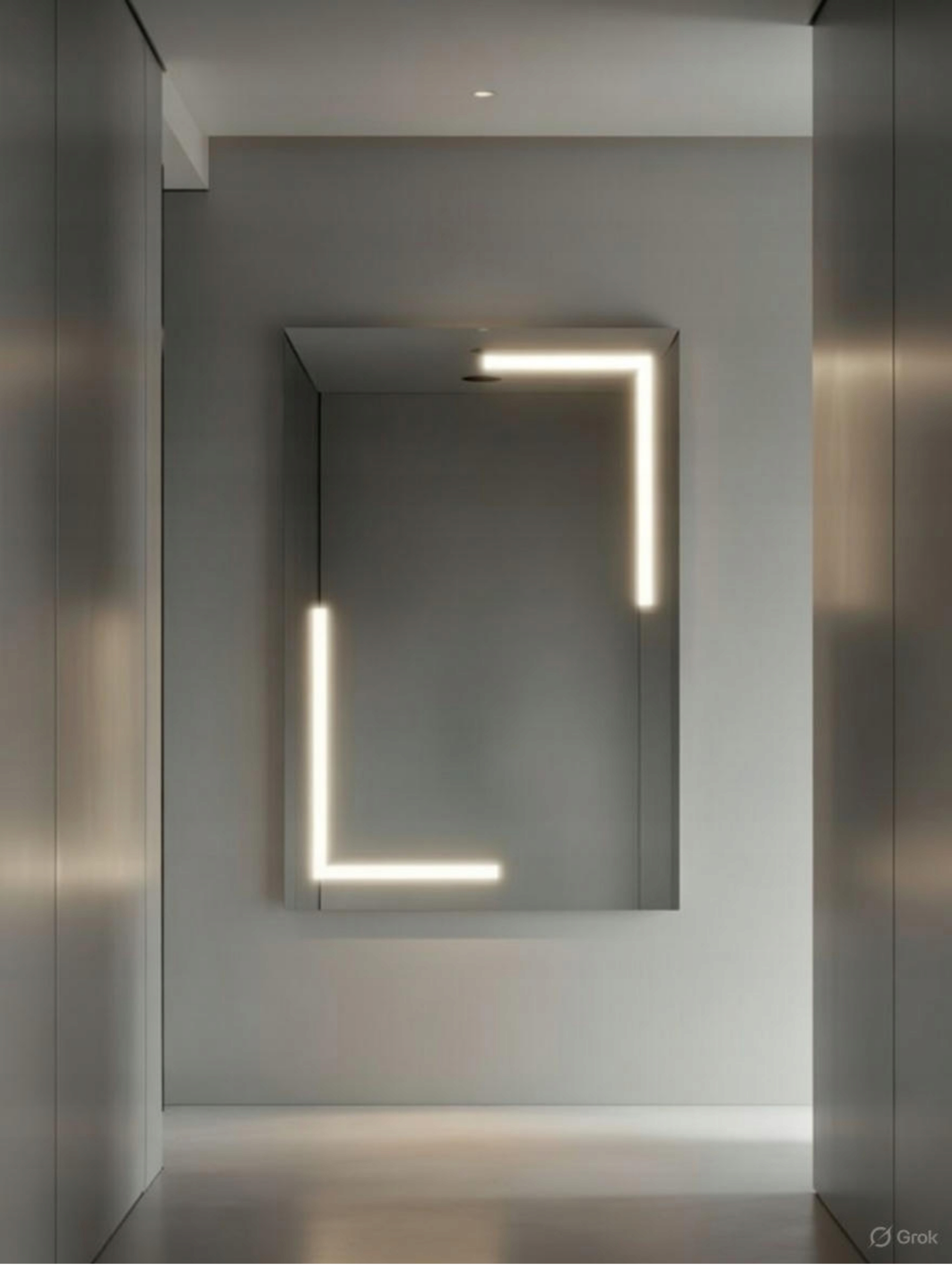 Led zrkadlo Via Lactea Koridorové|100x100 cm |Nástenné|Vyrobené v Pl