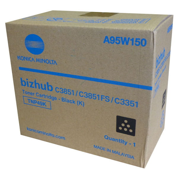 Toner Konica Minolta TNP49K Black Bizhub C3351