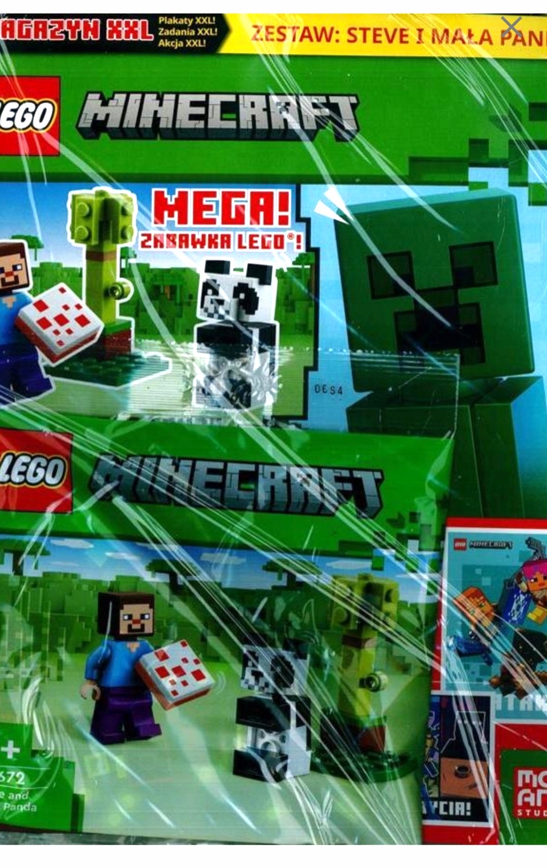LEGO MINECRAFT magazyn XXL 1/24 + Steve i mała Panda