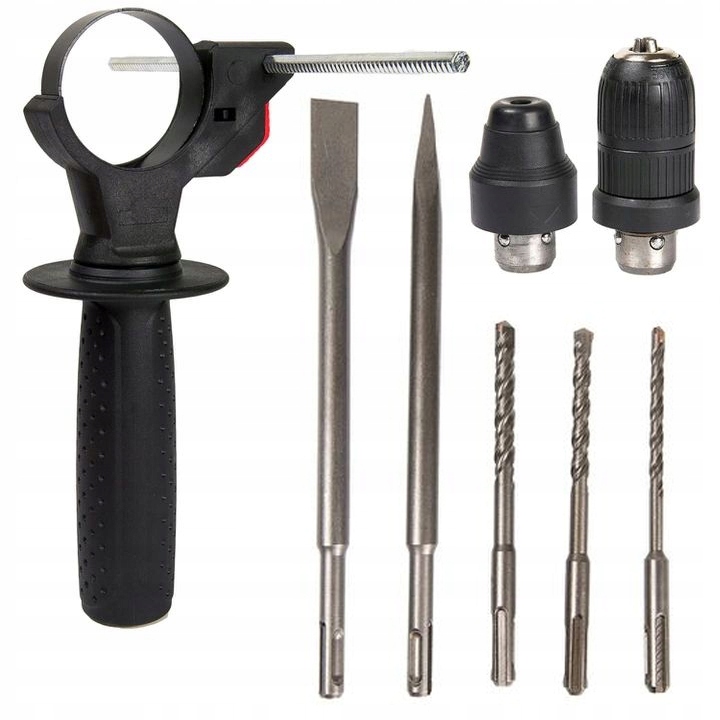 MŁOTOWIERTARKA MŁOT UDAROWY WIERTARKA SDS+ MOCNA 3050W WALIZKA + GŁÓWKA Energia udaru 3 J